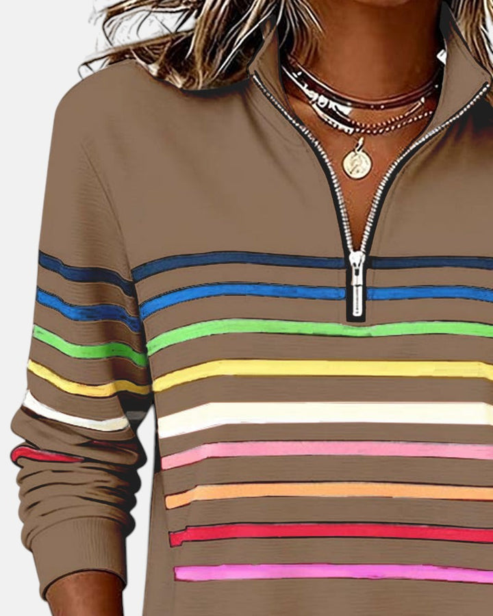 Vera | Pull Rayé Confortable