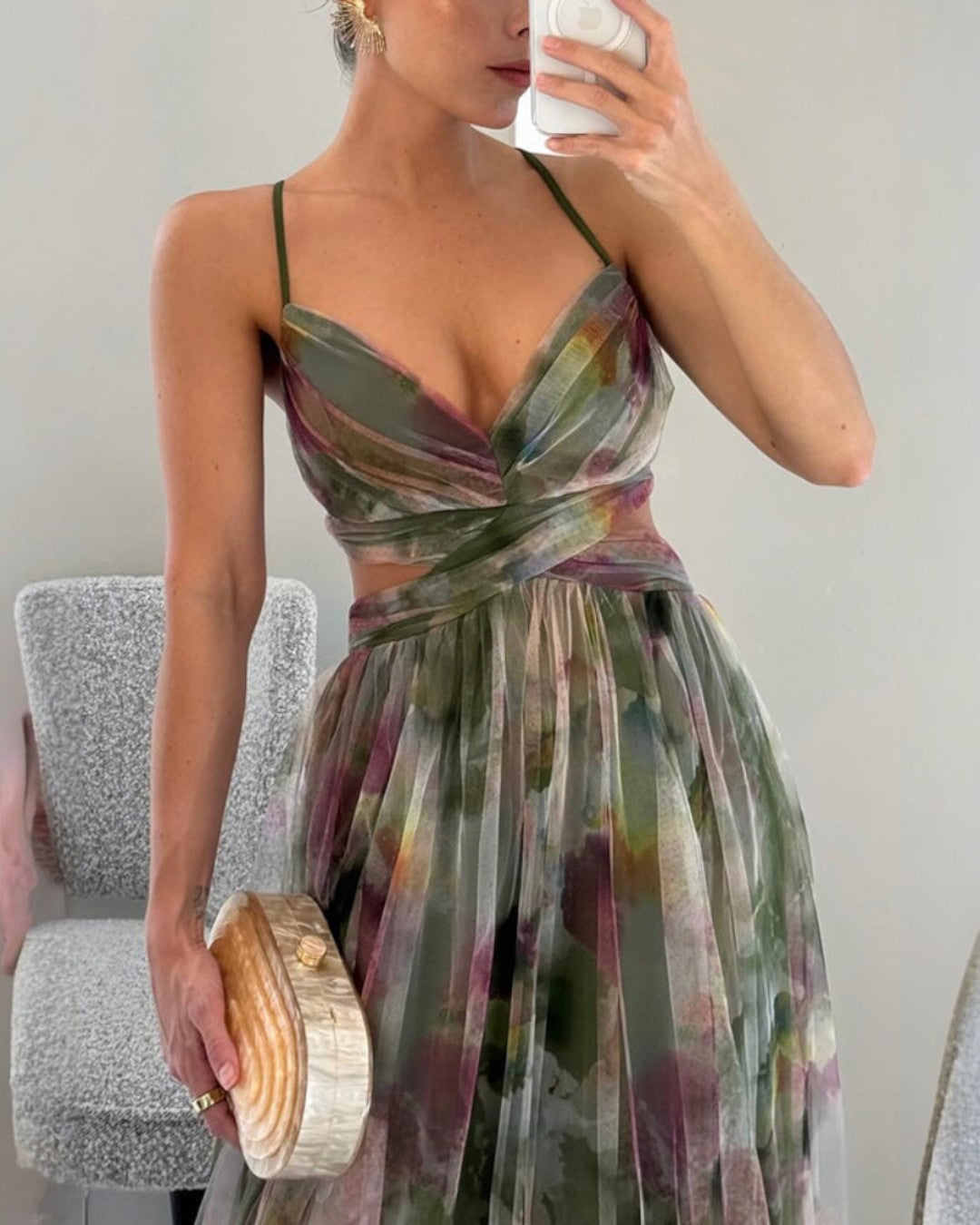 Giselle | Maxi-Robe Envoûtante avec Imprimé Floral