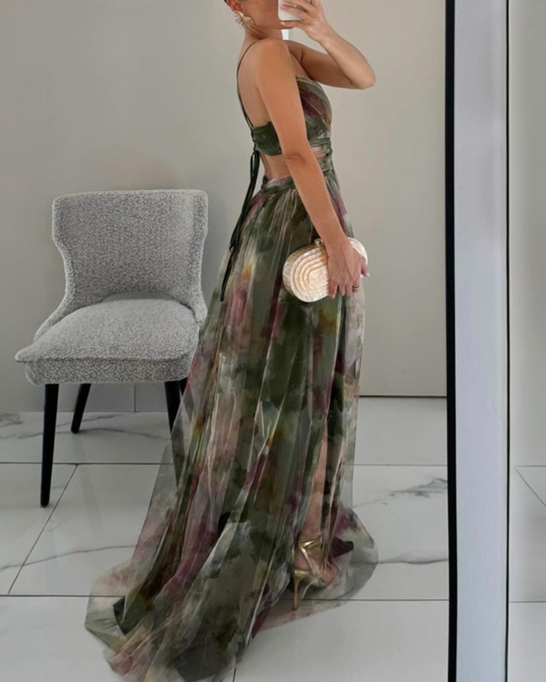 Giselle | Maxi-Robe Envoûtante avec Imprimé Floral