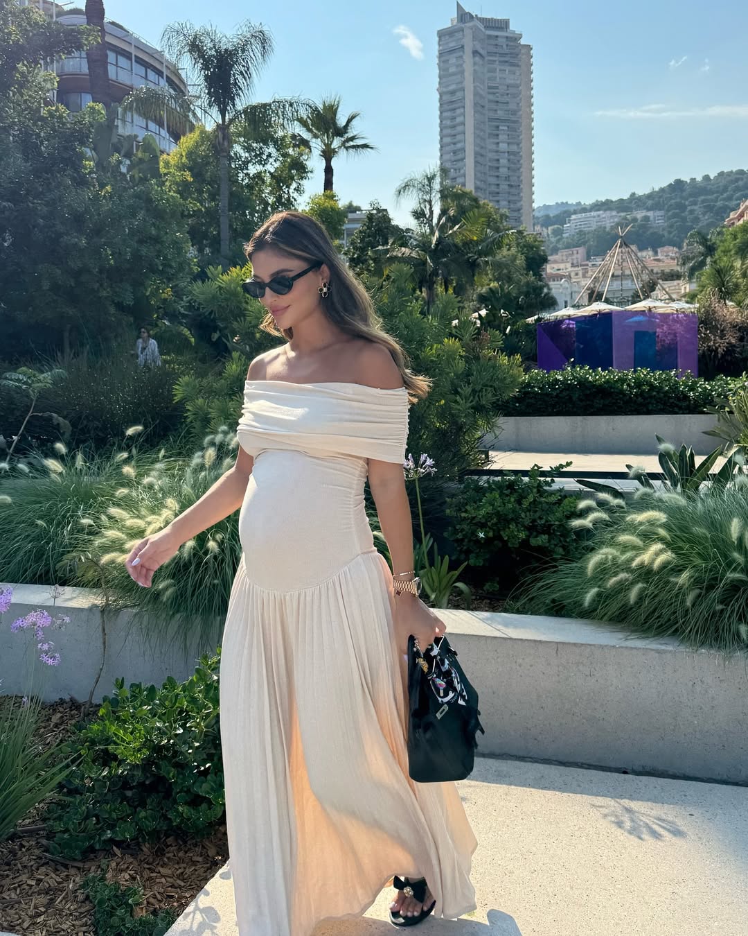 Therese | Robe Maxi Maternité Plissée