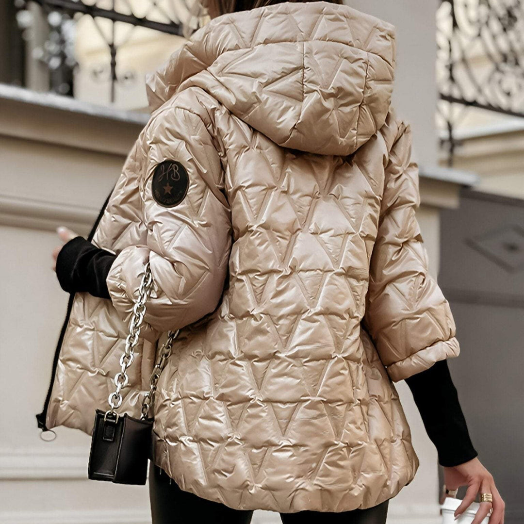 Carolina | Quilted Puffer Jacket with Oversized Collar