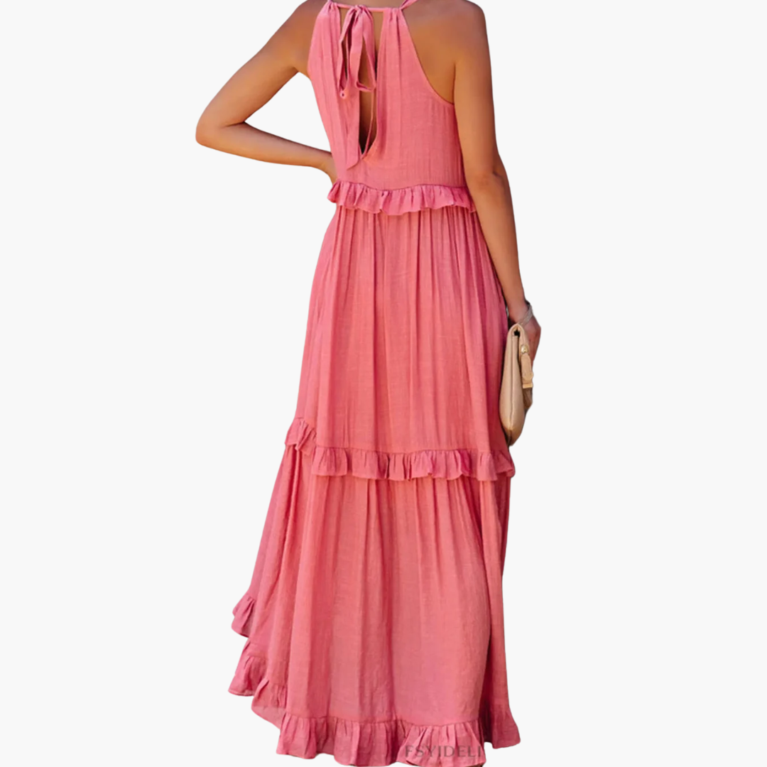 Joanna | Robe Maxi Ruffle Breeze