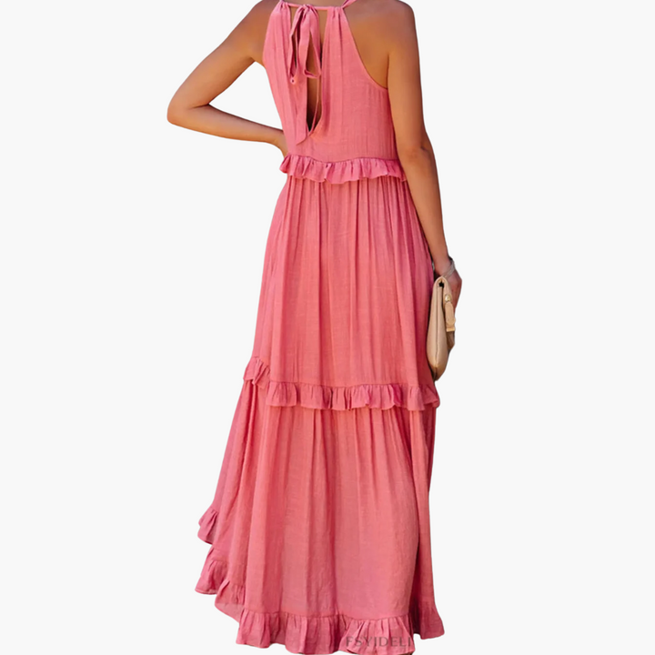 Joanna | Robe Maxi Ruffle Breeze