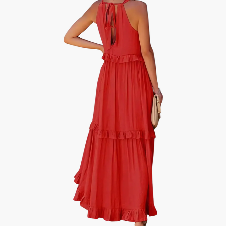 Joanna | Robe Maxi Ruffle Breeze