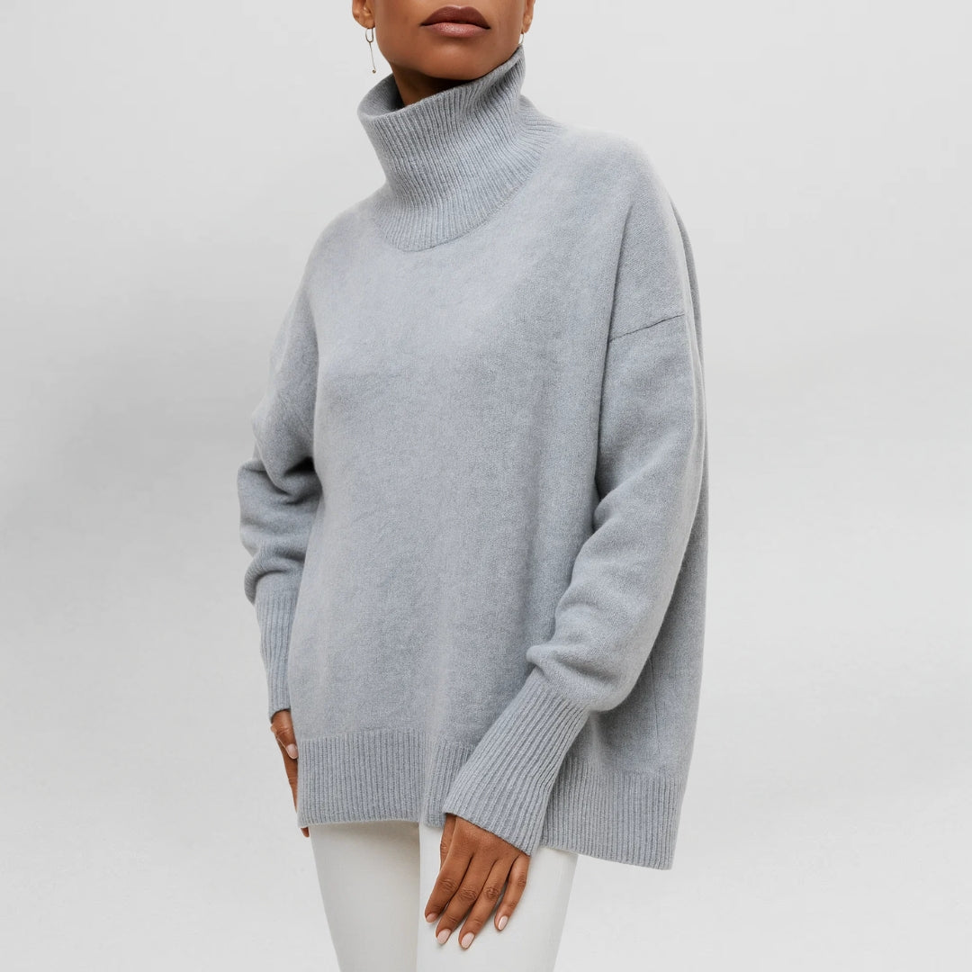 Stefanie™ | Pull en tricot avec col roulé