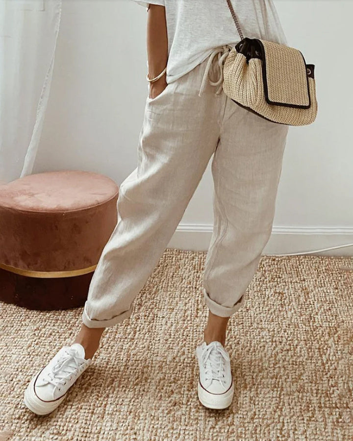 SANNE™ | Pantalon Décontracté pour Femmes avec Confort Respirant et Élégance Intemporelle pour Chaque Jour