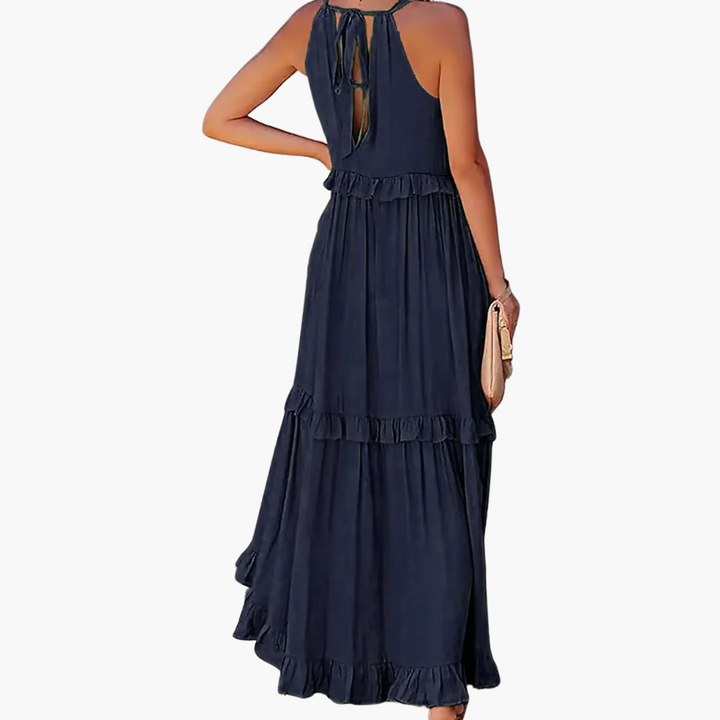 Joanna | Robe Maxi Ruffle Breeze