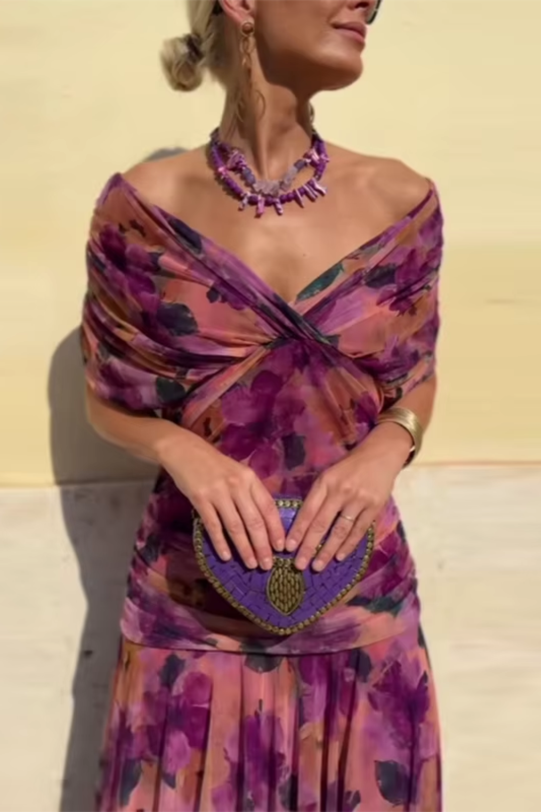 Louise | Robe Maxi de Fête Élégante à Col V