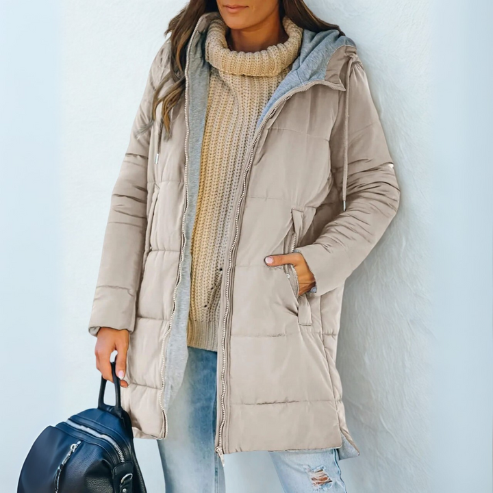 Eula | Casual Hooded Puffer Down Jacket
