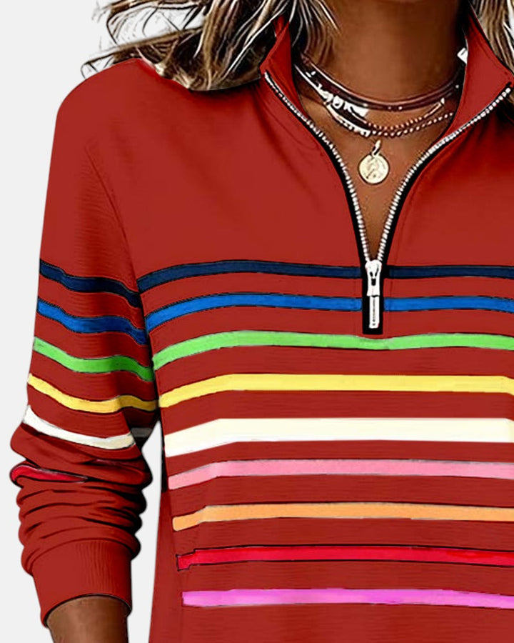 Vera | Pull Rayé Confortable