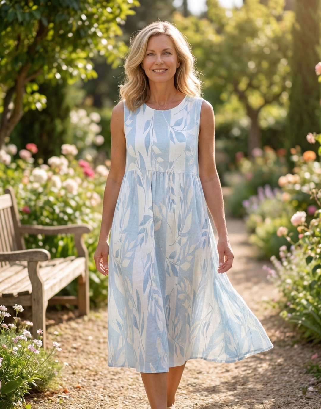 Coralie – Robe midi florale élégante