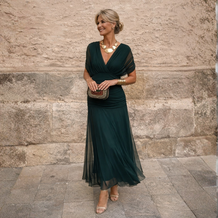 Morgan | Robe Verte Élégante