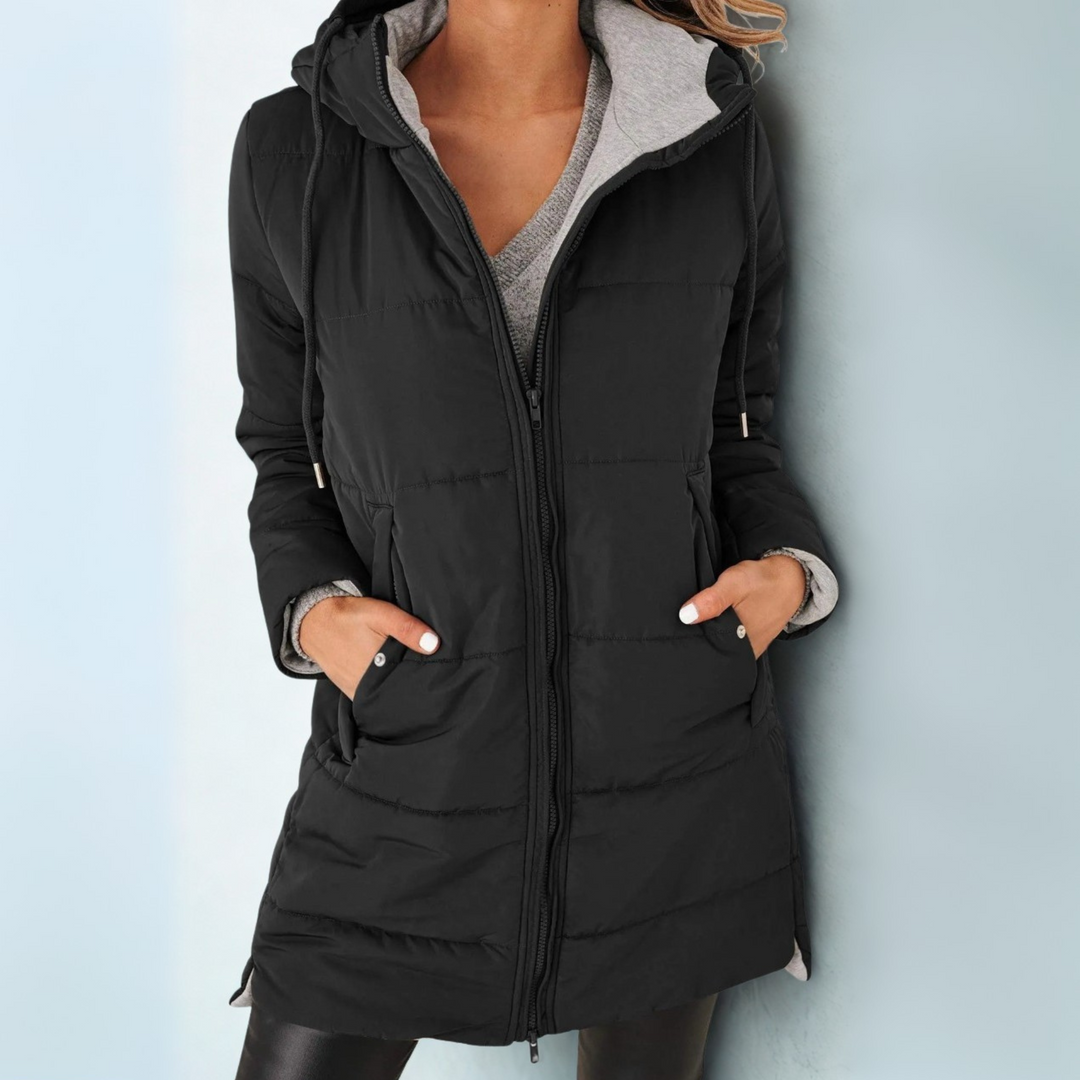 Eula | Casual Hooded Puffer Down Jacket