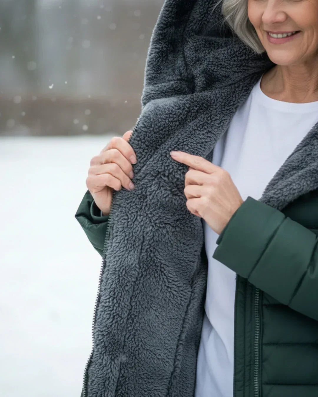 Nicole | Warm Hooded Winter Jacket
