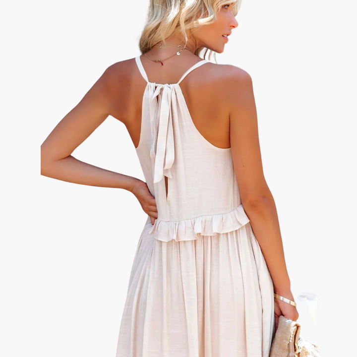 Joanna | Robe Maxi Ruffle Breeze