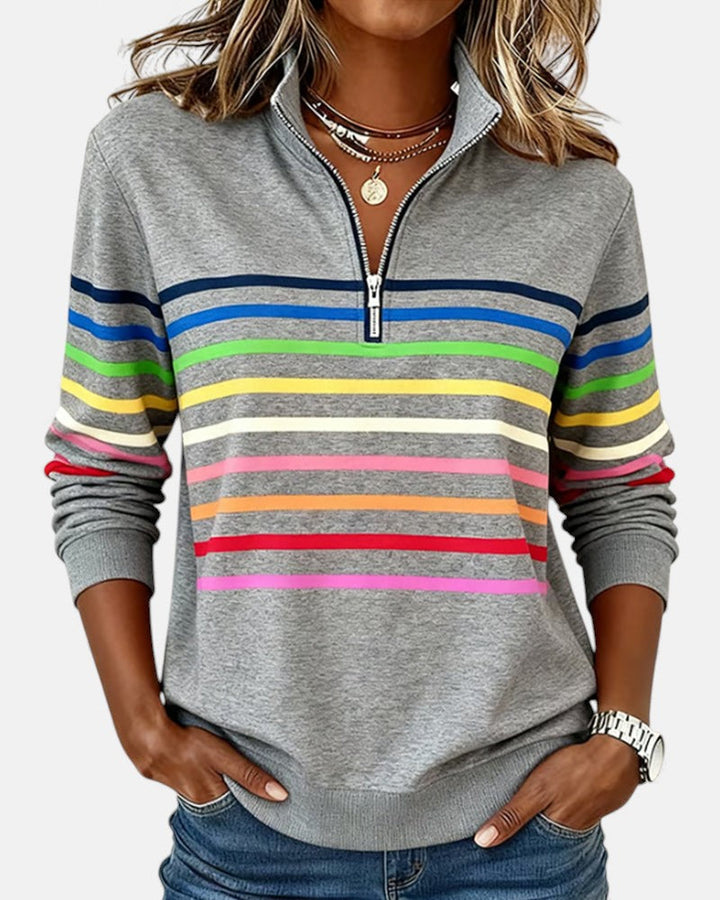 Vera | Pull Rayé Confortable