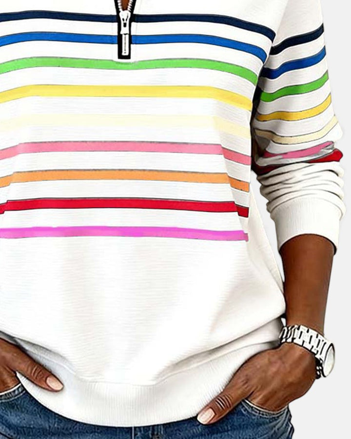 Vera | Pull Rayé Confortable