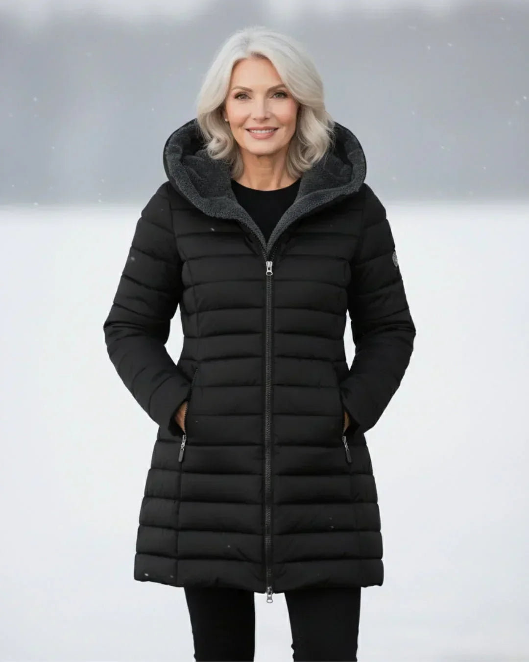 Nicole | Warm Hooded Winter Jacket