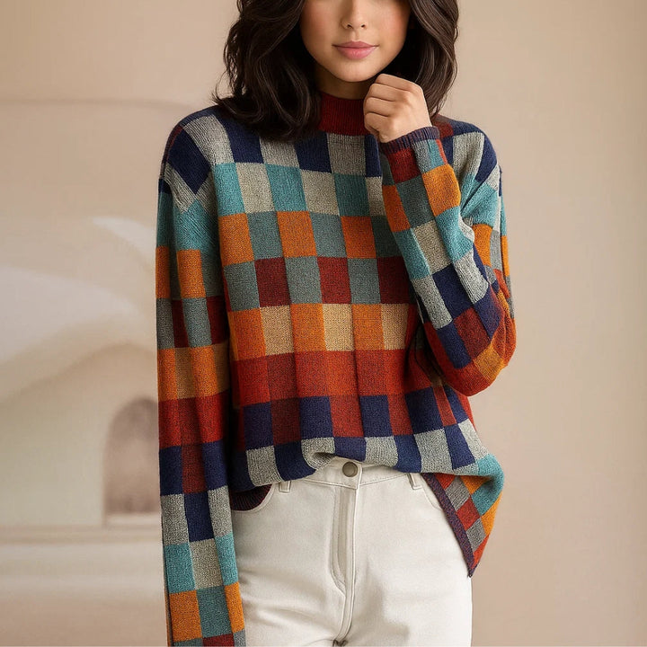 Andrea | Pull à col roulé en cachemire doux