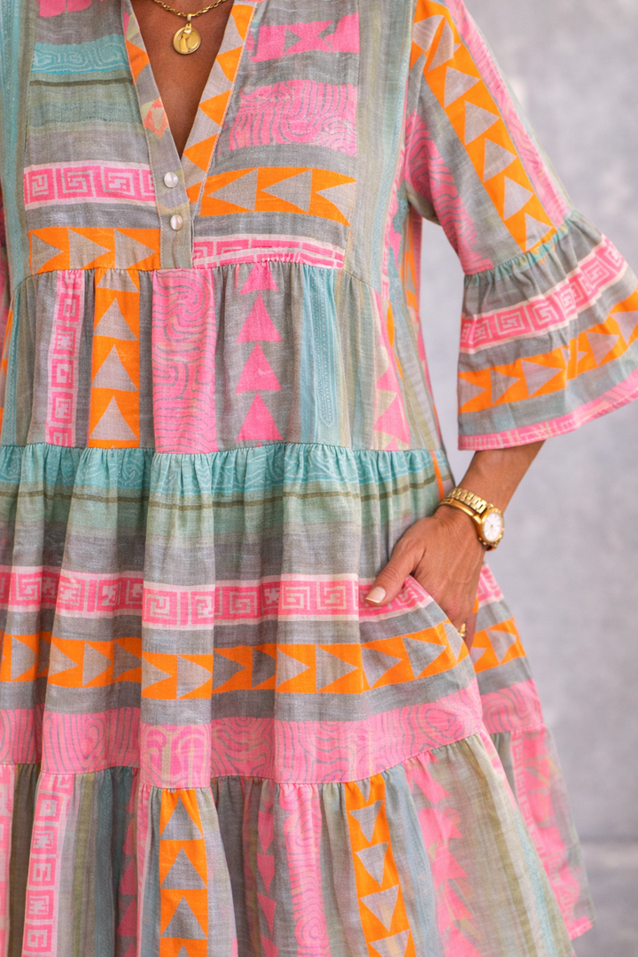 Camille | Robe midi élégante et fluide