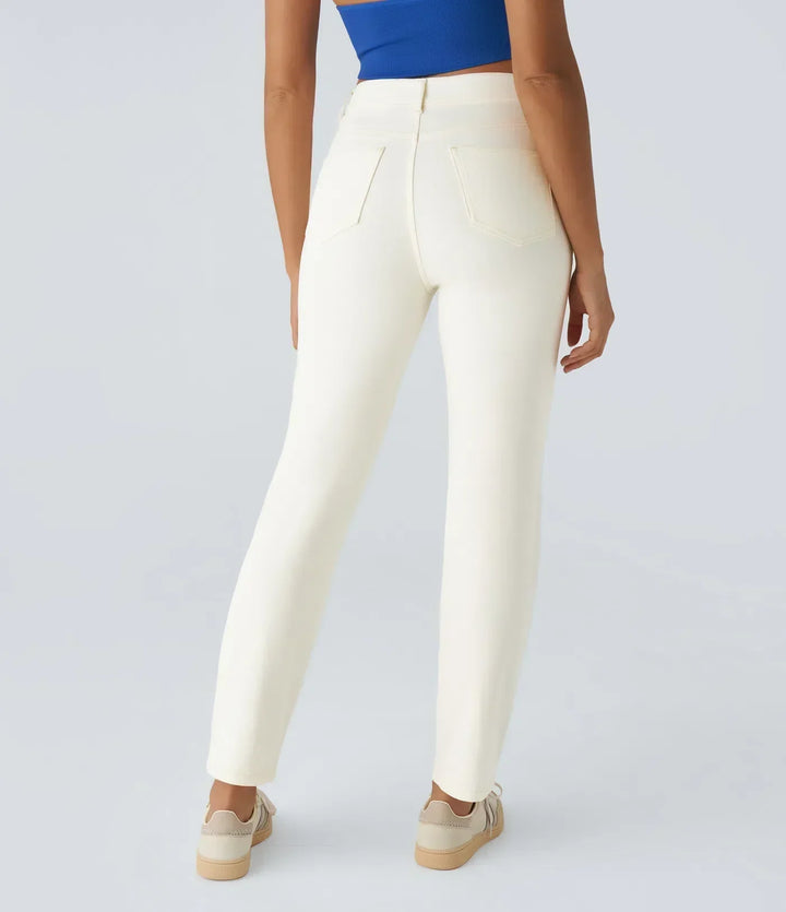 RAFFAELLA | Pantalon Taille Haute Ultra Confortable avec Style Casual Chic