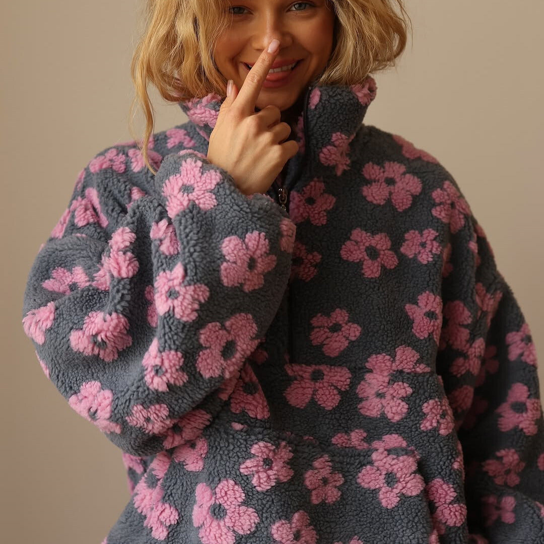 Masie | Bloom Fleece with Floral Details