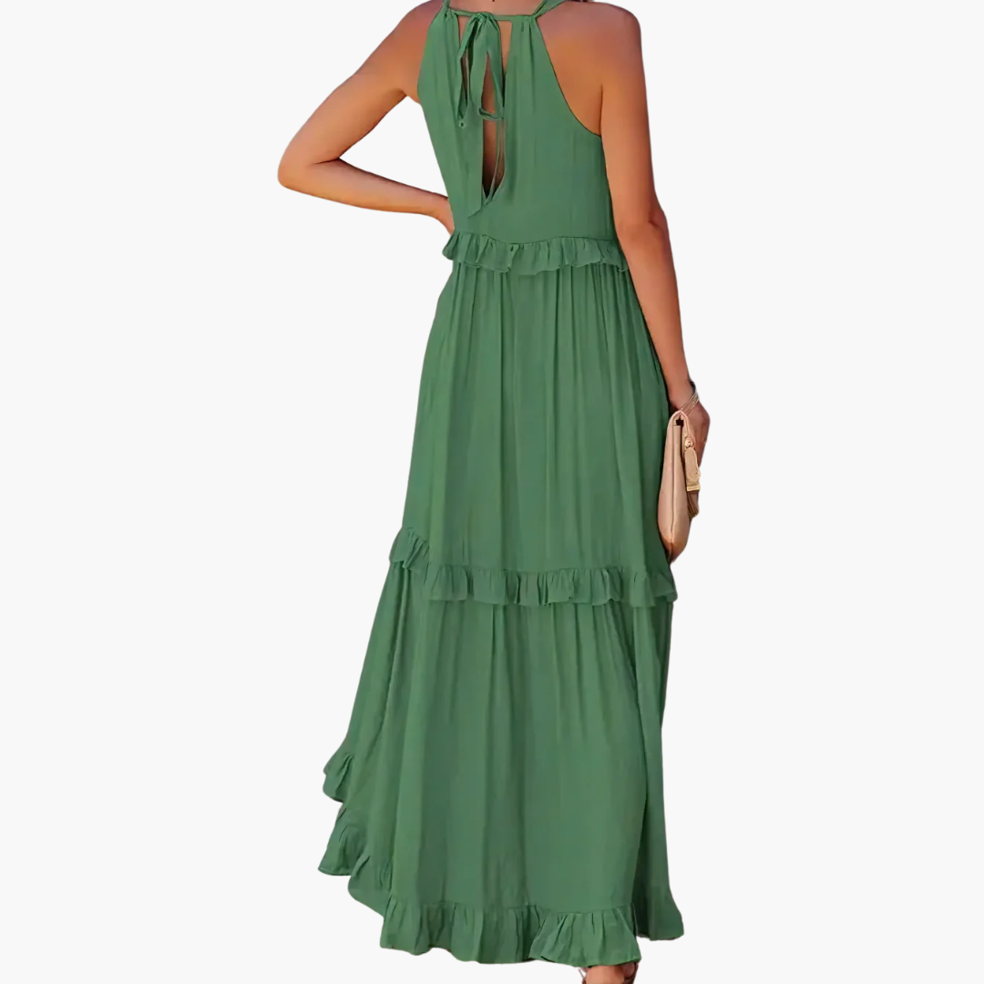 Joanna | Robe Maxi Ruffle Breeze