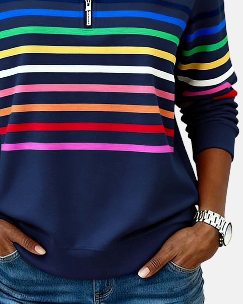Vera | Pull Rayé Confortable