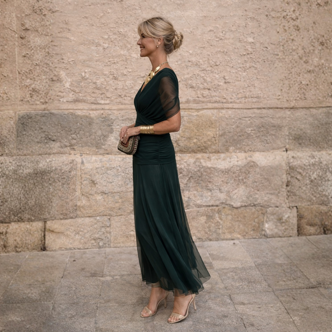 Morgan | Robe Verte Élégante