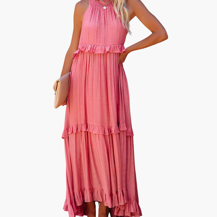 Joanna | Robe Maxi Ruffle Breeze