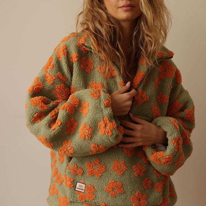 Masie | Bloom Fleece with Floral Details