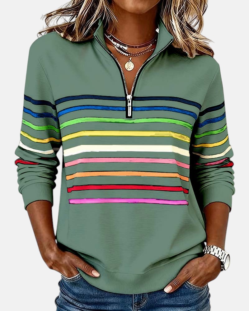Vera | Pull Rayé Confortable