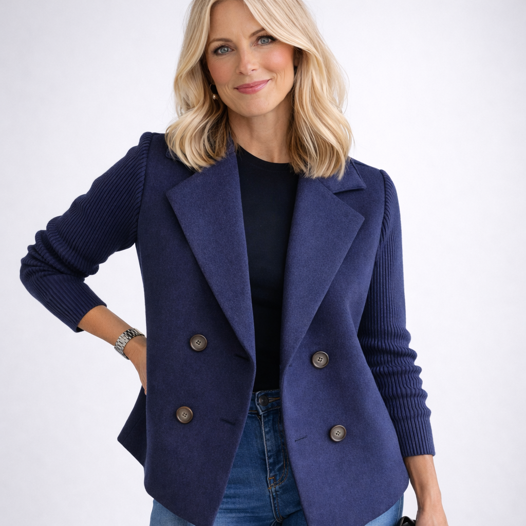 Camela - Blazer à Manches Tricotées
