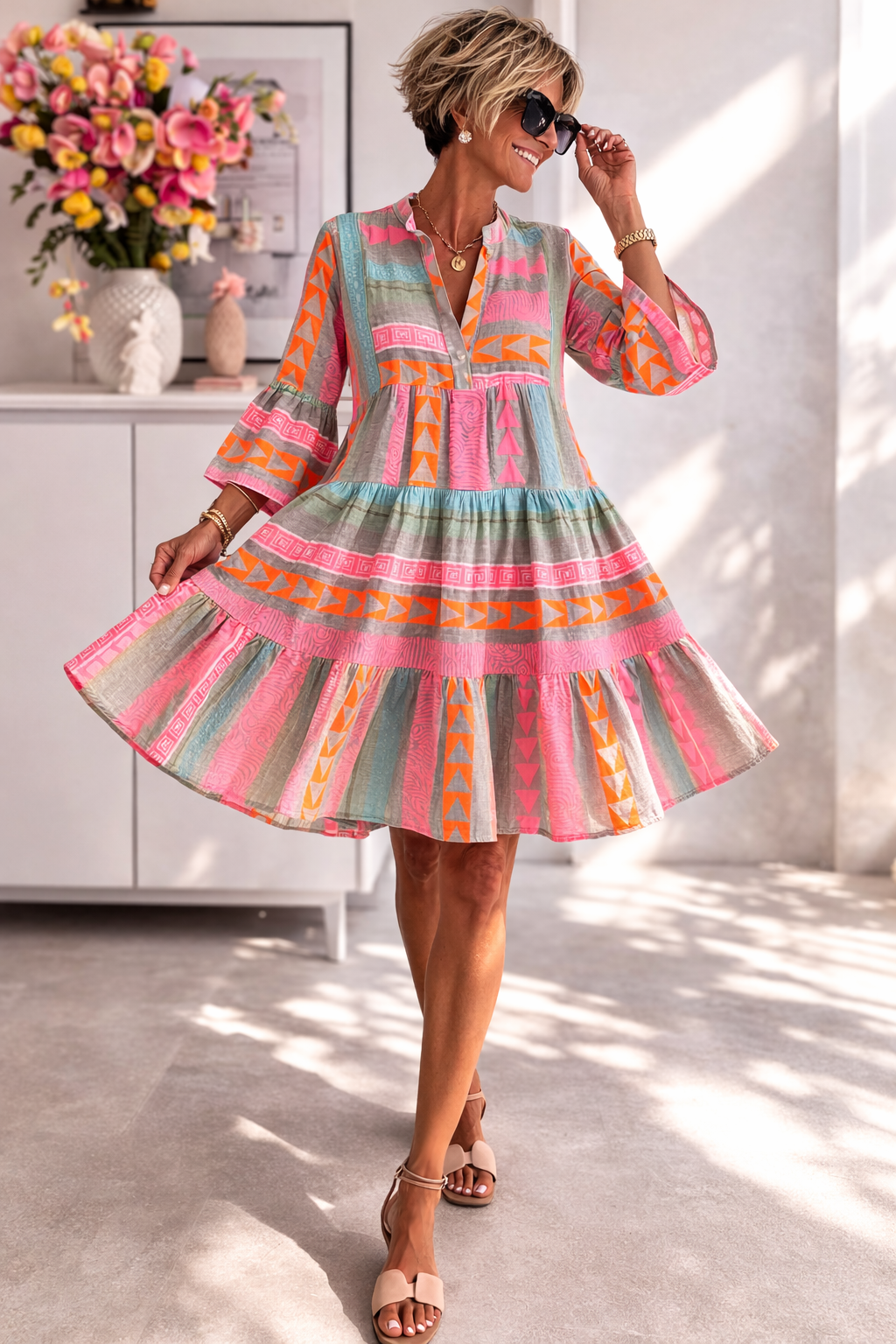 Camille | Robe midi élégante et fluide