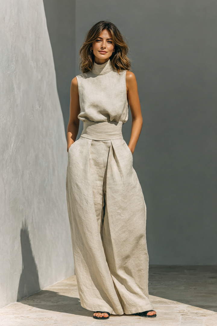 Maria | Ensemble coton-lin fluide à confort naturel