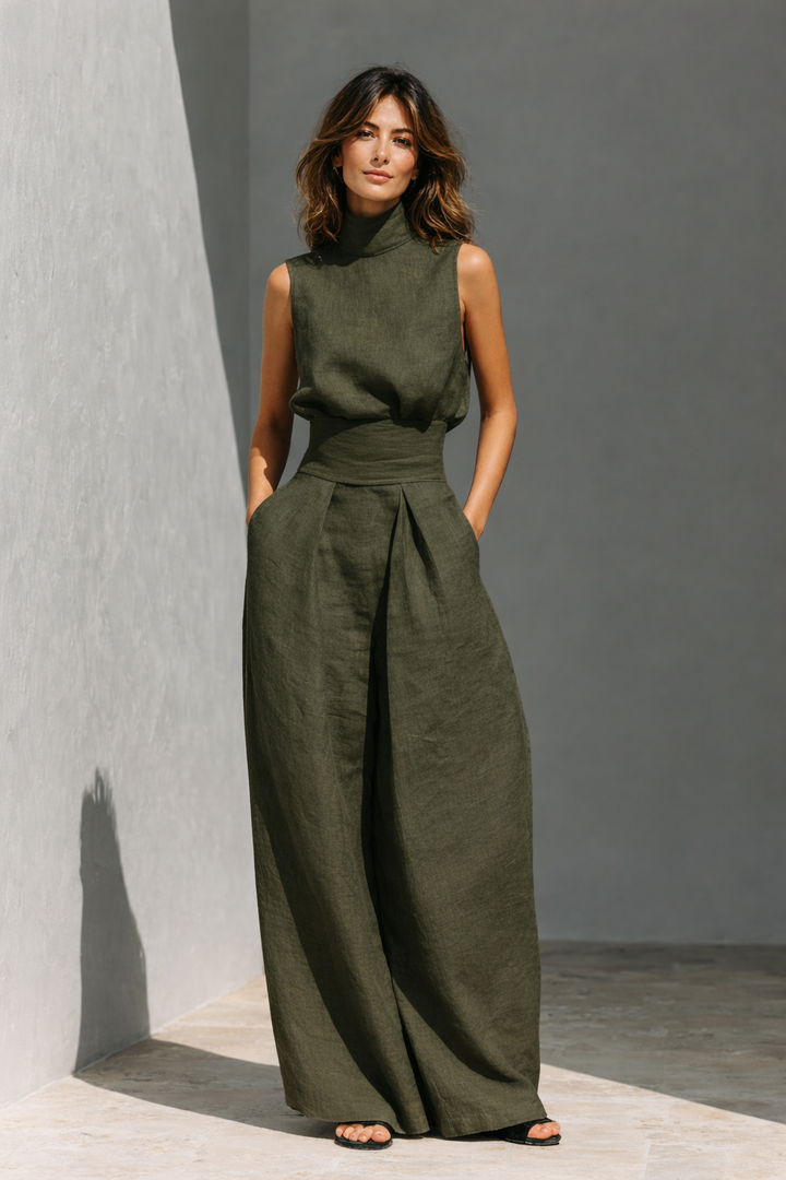Maria | Ensemble coton-lin fluide à confort naturel