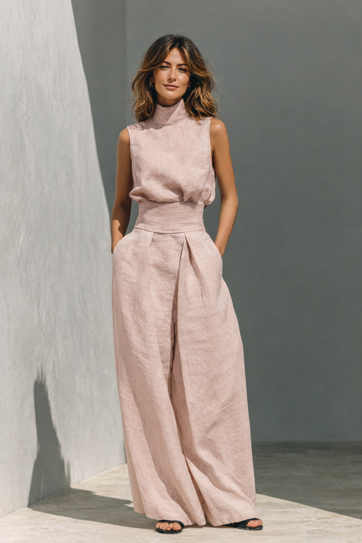 Maria | Ensemble coton-lin fluide à confort naturel