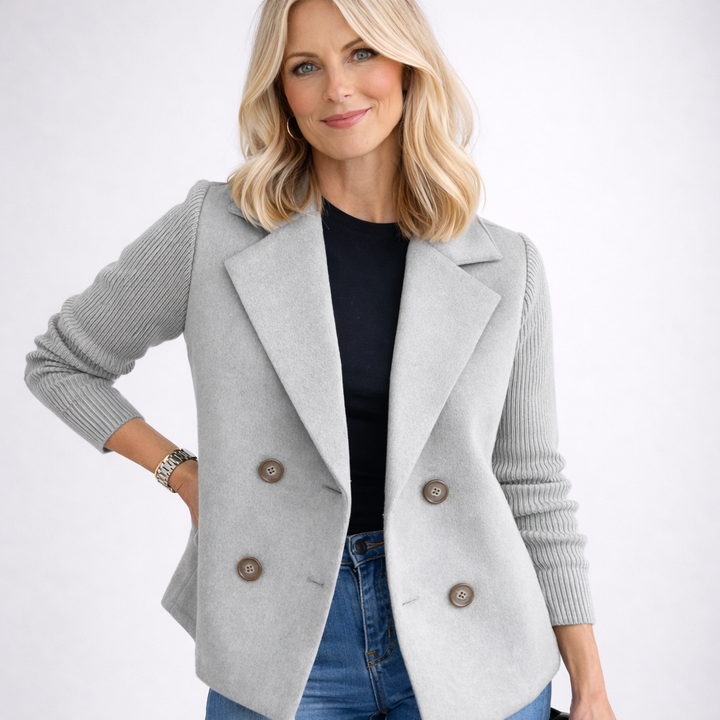 Camela - Blazer à Manches Tricotées