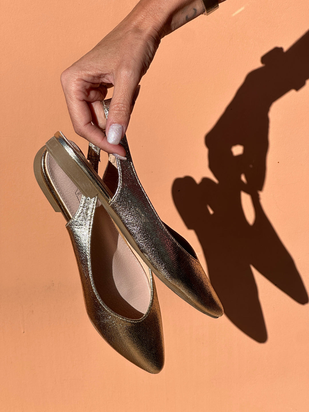 SlingBack Charline - Doré