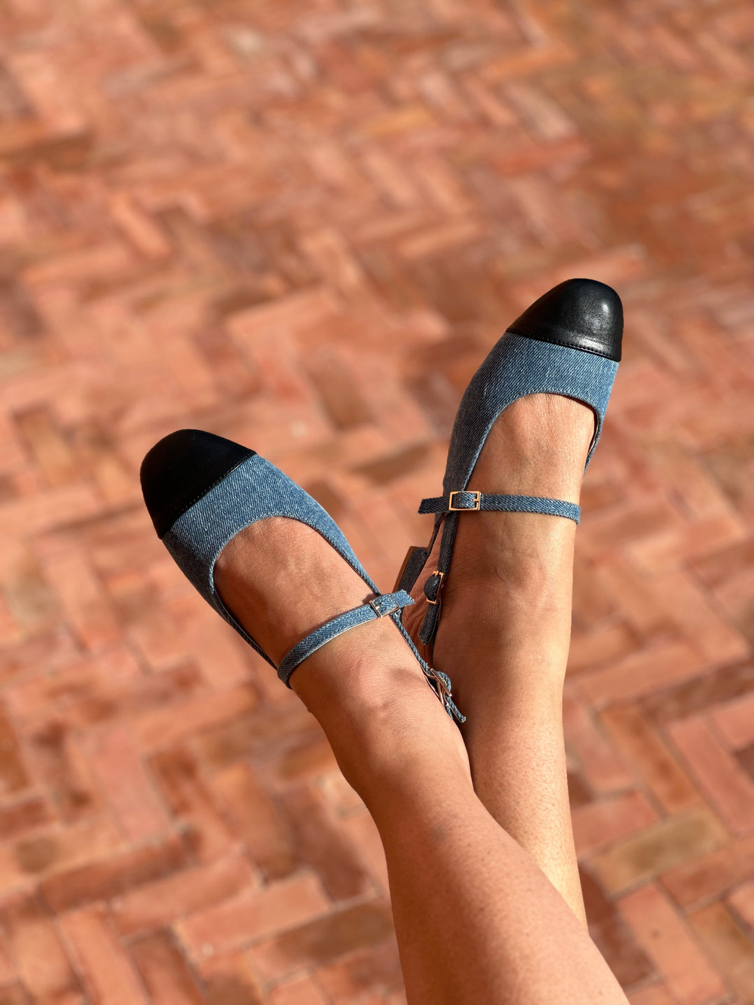 SlingBack Maria - Jeans