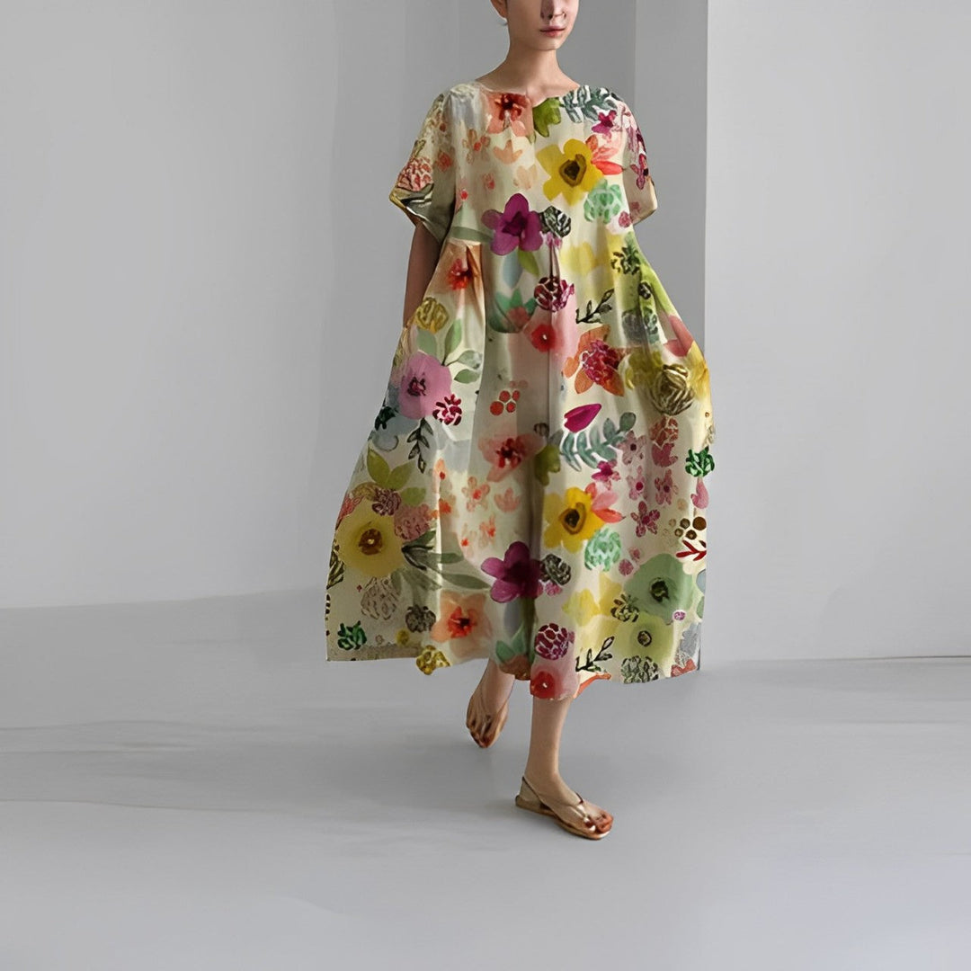 CÉLESTINE | Robe Fleur Bohémienne pour un Style Naturel et Romantique