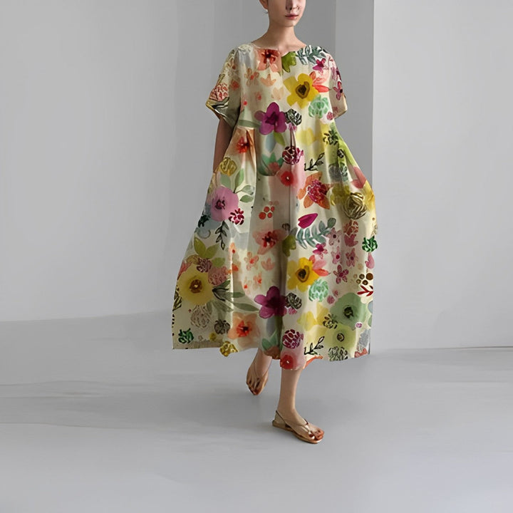 CÉLESTINE | Robe Fleur Bohémienne pour un Style Naturel et Romantique