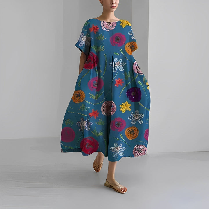 CÉLESTINE | Robe Fleur Bohémienne pour un Style Naturel et Romantique