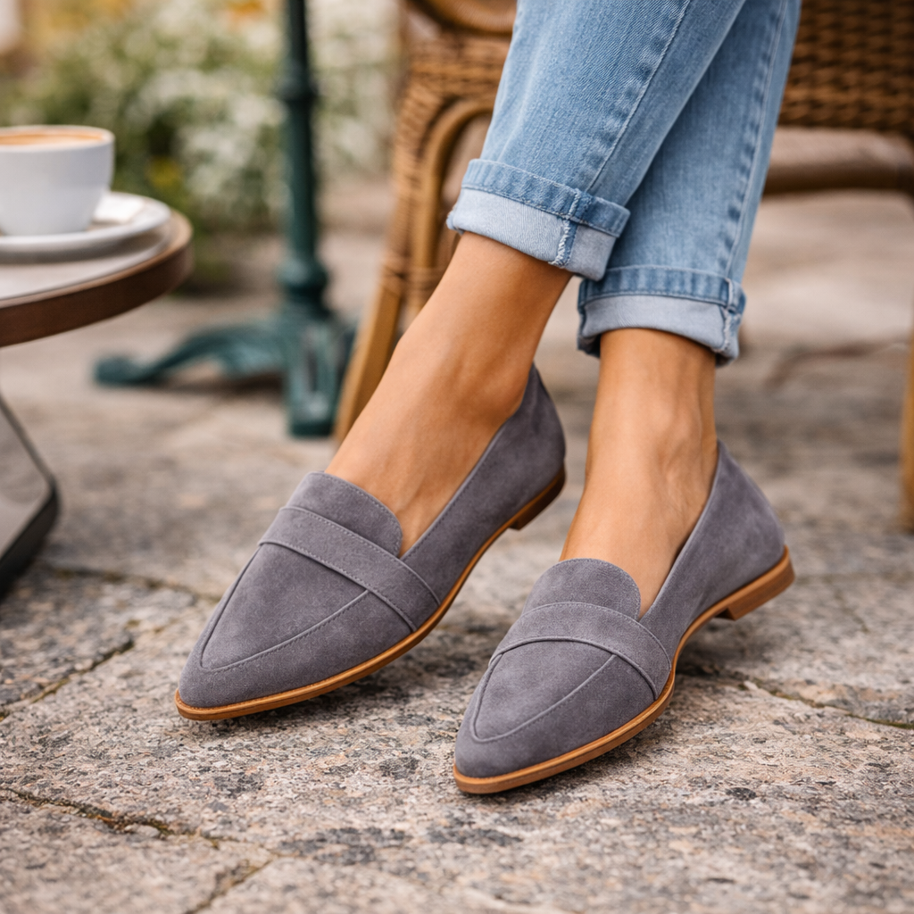 Mocassins Hellen – Élégance Intemporelle en Daim Doux