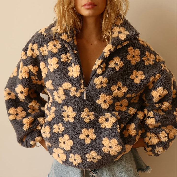 Masie | Bloom Fleece with Floral Details