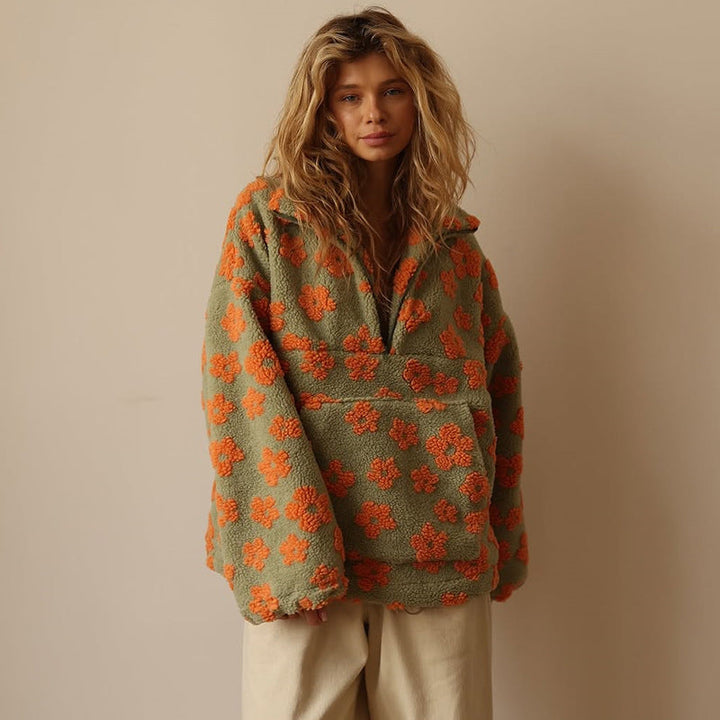 Masie | Bloom Fleece with Floral Details