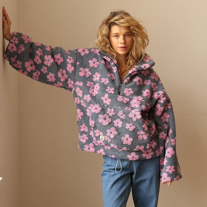 Masie | Bloom Fleece with Floral Details