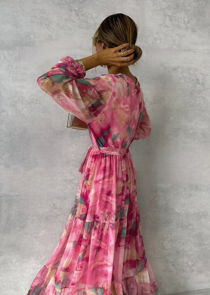 Hazel | Robe portefeuille avec imprimé floral
