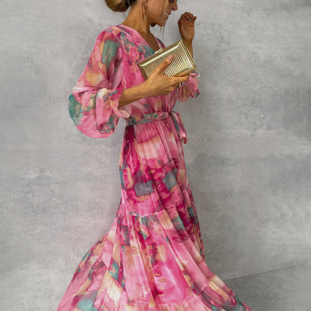 Hazel | Robe portefeuille avec imprimé floral