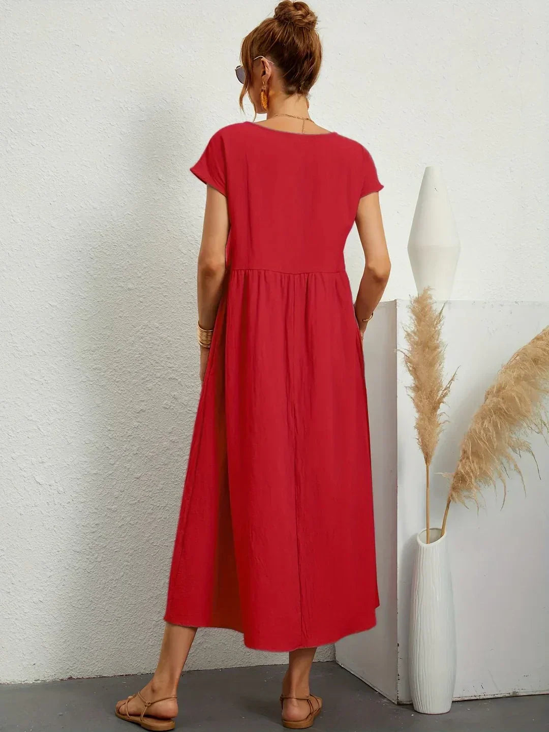 Gabrielle | Robe Élégante Fluide à Coupe Intemporelle
